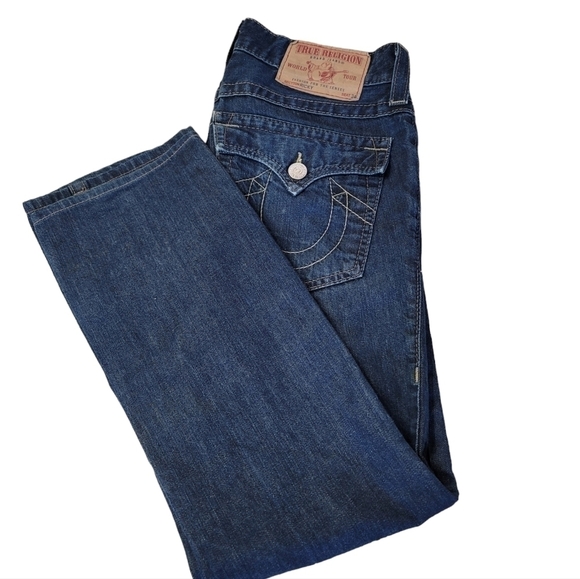 TRUE Religion Ricky RN# 112790 CA# 30427 Straight Leg Jeans Size 29 - Picture 1 of 13